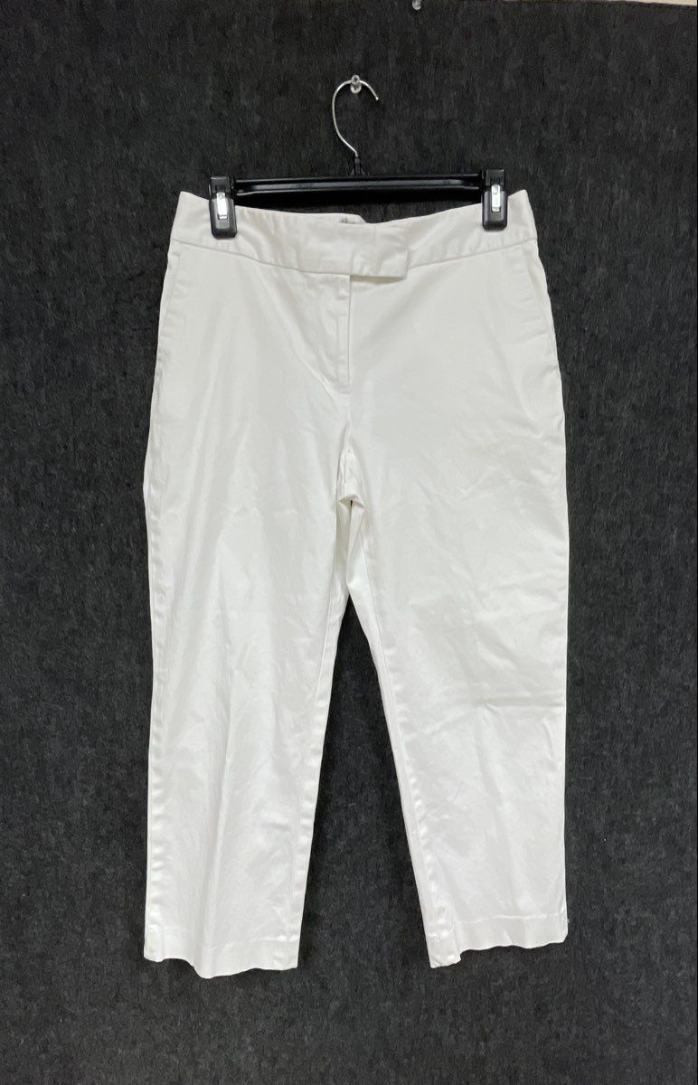 Liz Claiborne New York Women's White Jackie Ankle Pants Sz 6P