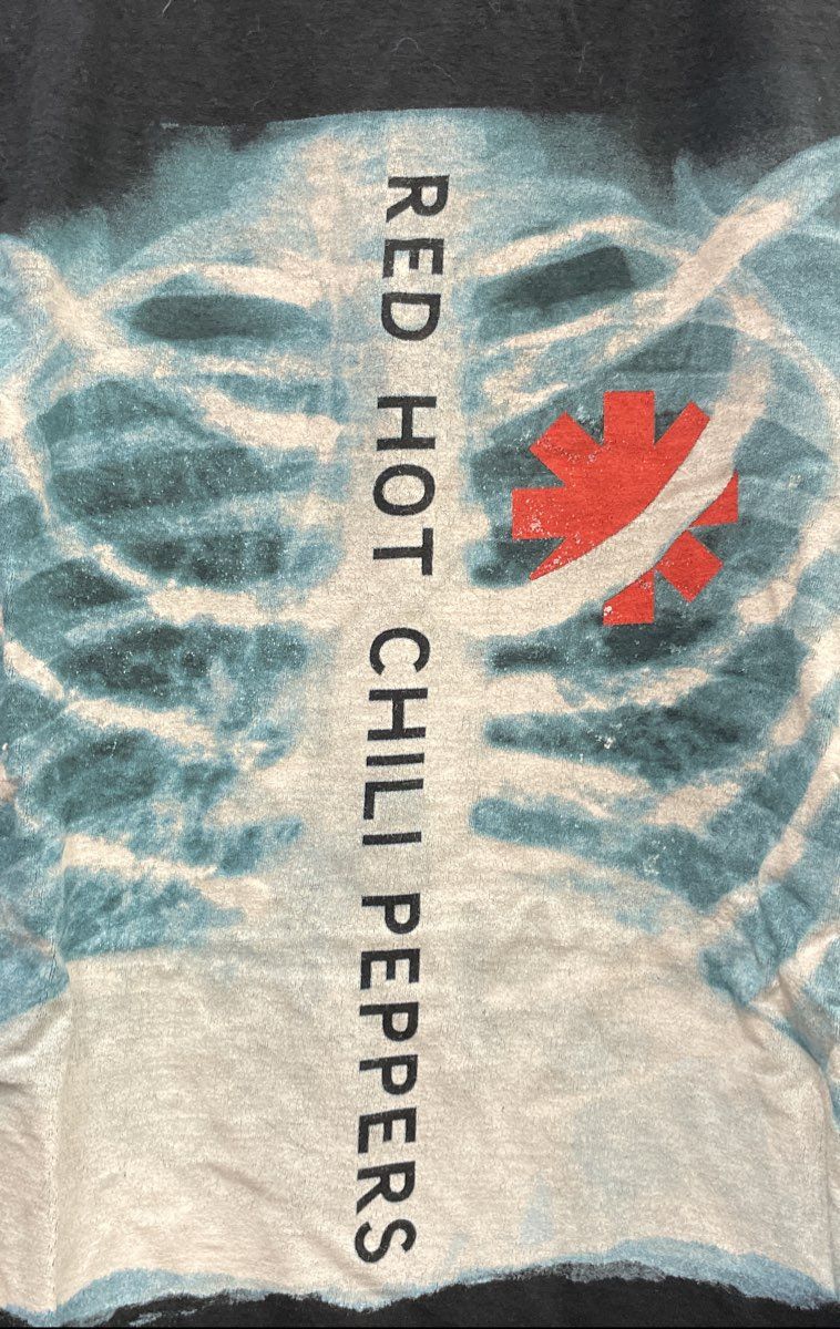 Red Hot Chili Peppers X-Ray Ribcage T-Shirt Reprint Bay Island Sportswear Sz XL