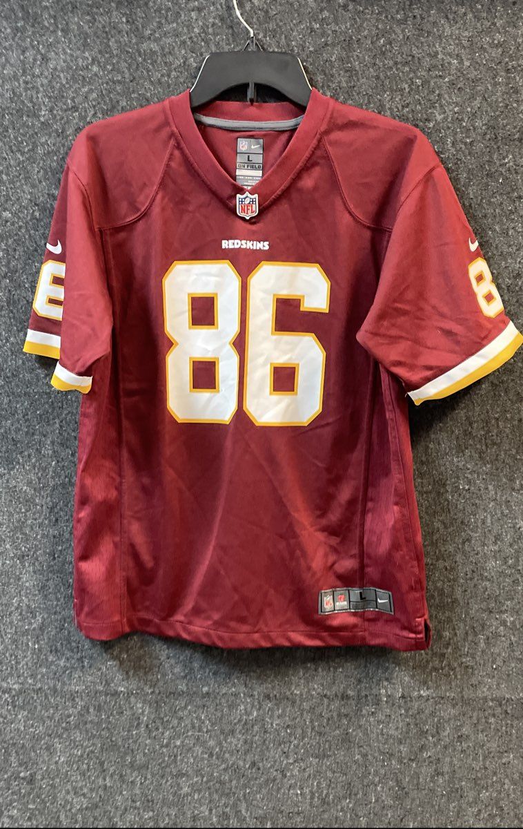 Nike Boys Washington Redskins Jordan Reed 86 Burgundy NFL Jersey Sz L 14-16