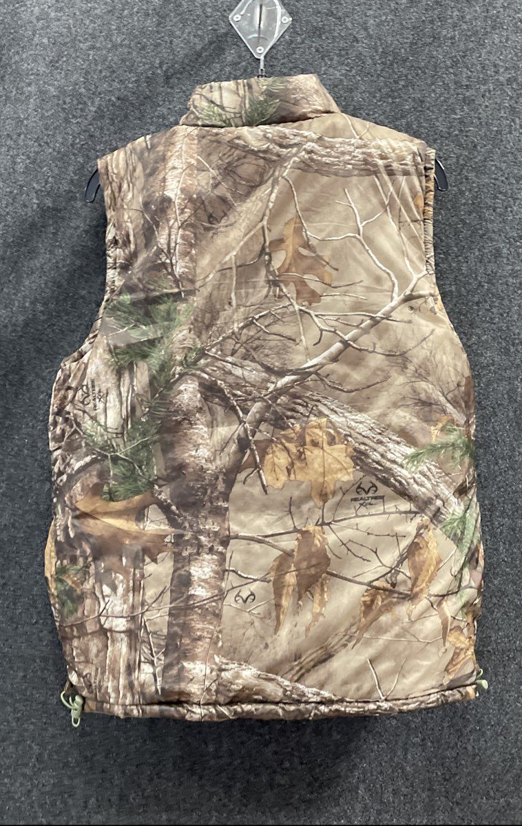 Realtree Men's Xtra Green Camo Reversible Layering Vest Puffer Sz M NWT