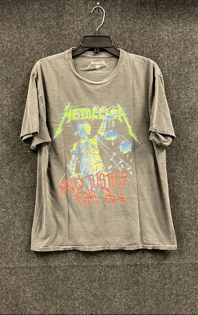Metallica And Justice For All T-Shirt Reprint Blackened Recordings Sz M