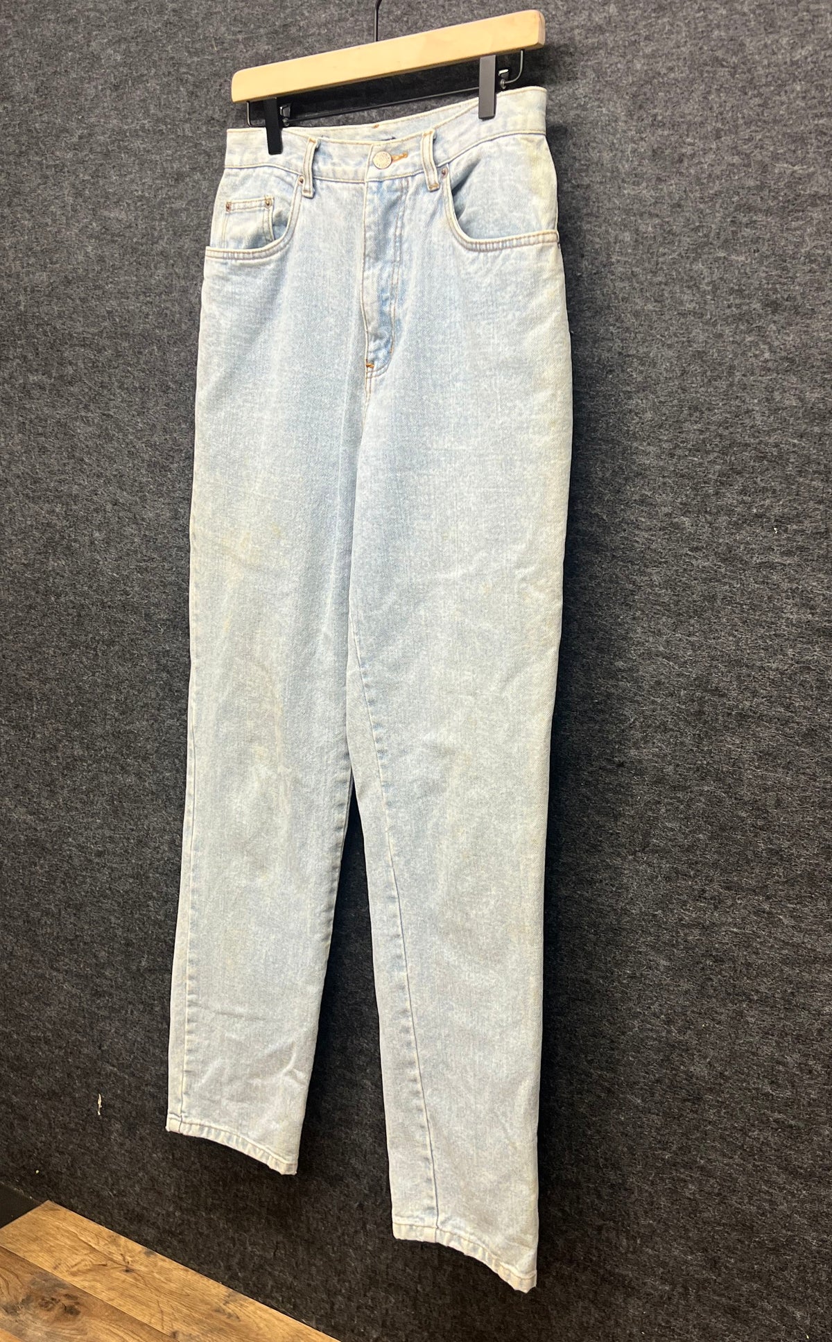 Vintage 90s Bill Blass Women's Easy Fit Light Wash Mom Jeans Tapered Sz 10