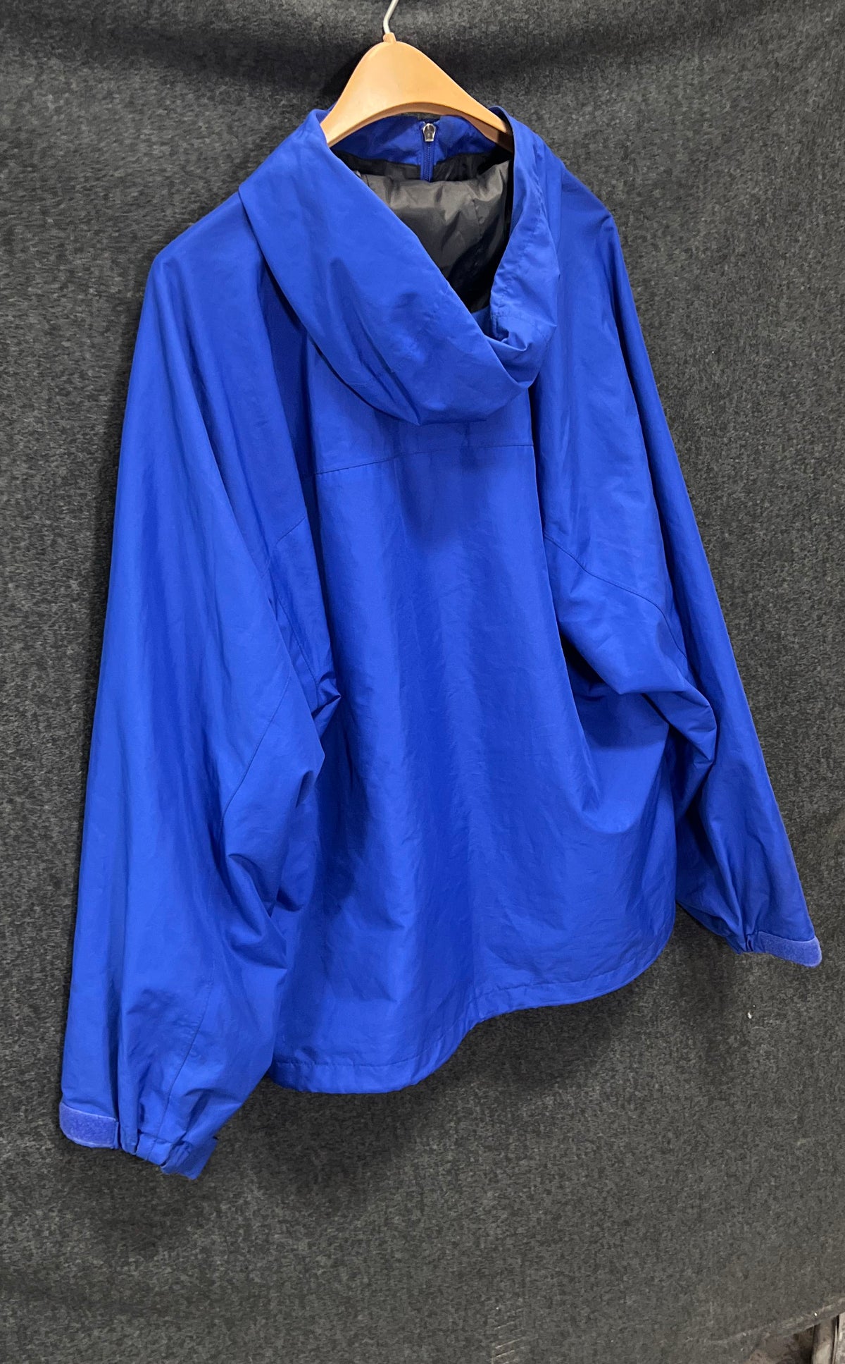 Frogg Toggs Men's Blue Rain Jacket Hooded Windbreaker Sz L