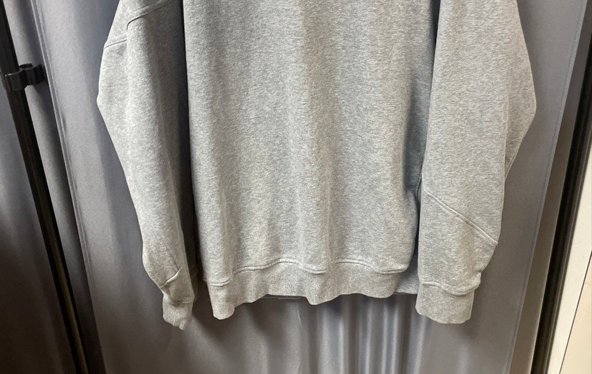 Gymshark Men's Gray Crew Neck Sweatshirt Red Logo Back Graphic Sz XXXL