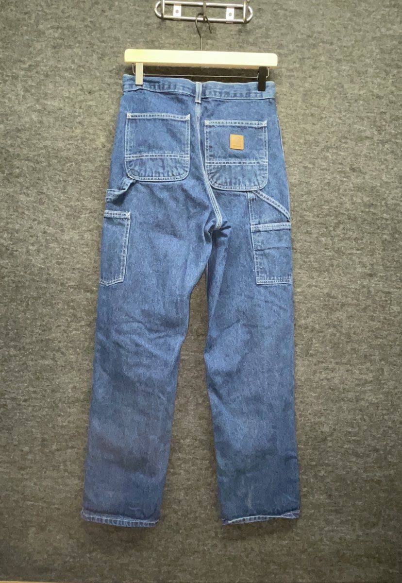 Carhartt Men's B13 Loose Fit Carpenter Dungaree Jeans Dark Stone Blue Sz 28x32