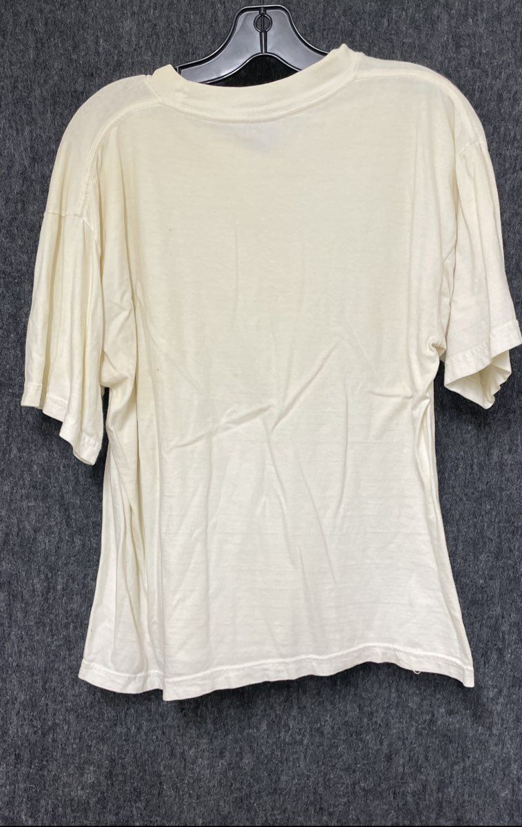Sun Wear Vintage 90s Men's Off White NYC Skyline Souvenir T-Shirt Size L