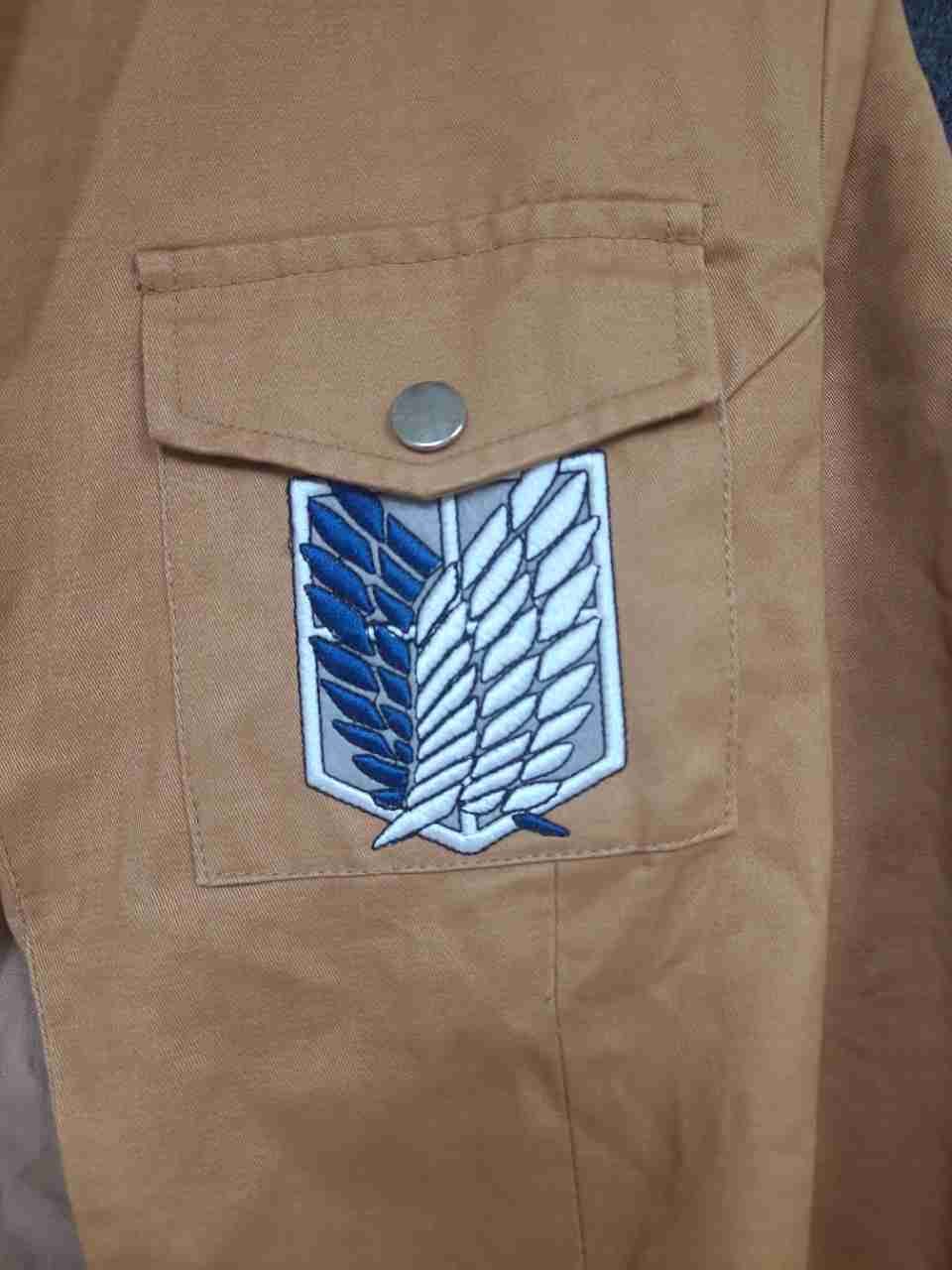 Xinghedongman Attack on Titan Scout Regiment Cosplay Jacket Tan M