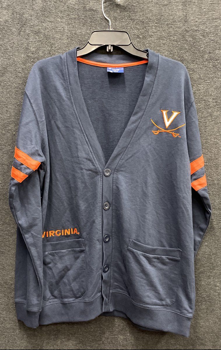 Champion University of Virginia UVA Cavaliers Heritage Cardigan Sweater Sz L
