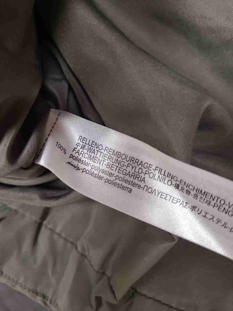 Zara Men's Taupe Quilted Puffer Vest Full Zip Padded Mock Neck Sz L
