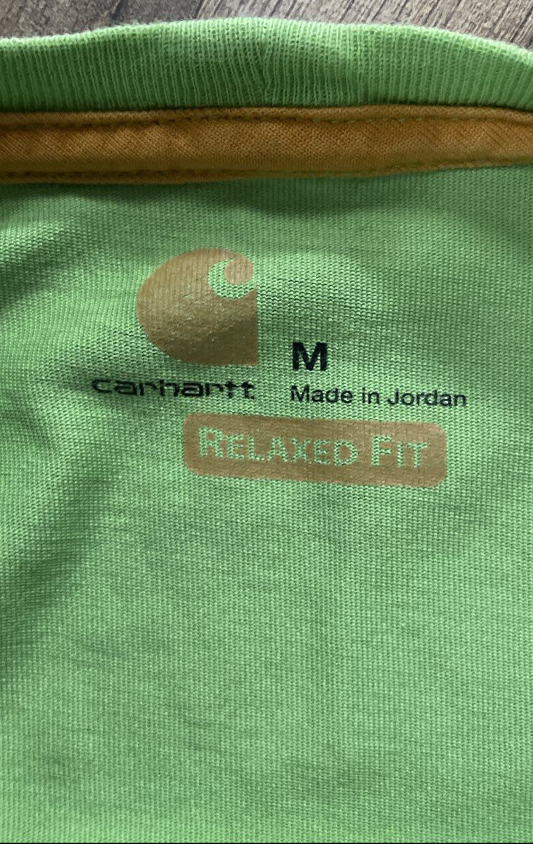 Carhartt Men's Lot of 2 Relaxed Fit Force Pocket T-Shirts Green Blue Sz M