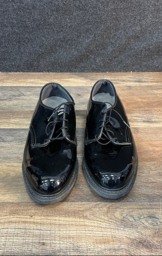 Capps Air-Lite Black Patent Leather Military Uniform Shoes Size 11D