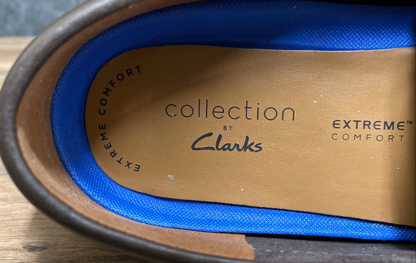 Clarks Markman Plain Dark Brown Leather Driving Loafers Size 8.5 M