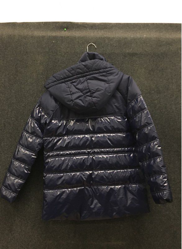 NFL Team Apparel Women's Dallas Cowboys Navy Blue Glossy Puffer Jacket Sz M