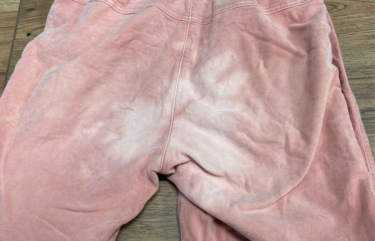 Anthropologie Women's Peach High Rise Pleated Corduroy Jogger Pants Sz XS