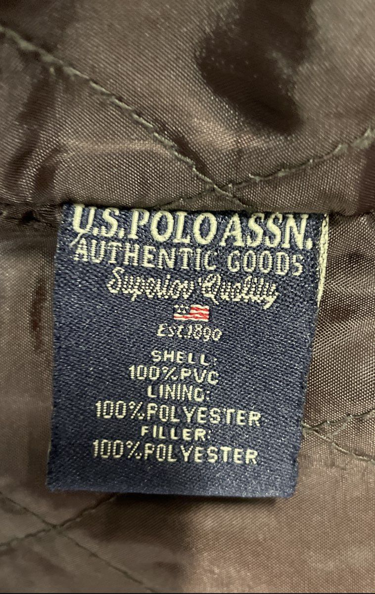 U.S. Polo Assn Men's Brown Leather Jacket Full Zip Collared Sz XXL