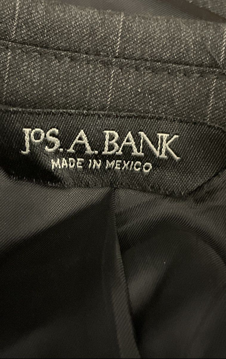 Jos. A. Bank Signature Collection Men's Gray Pinstripe Wool Blazer Gordon 48L