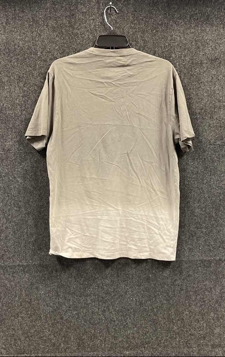 True Religion Men's Tan Olive Ombre Logo Graphic Dip Dye T-Shirt Sz L