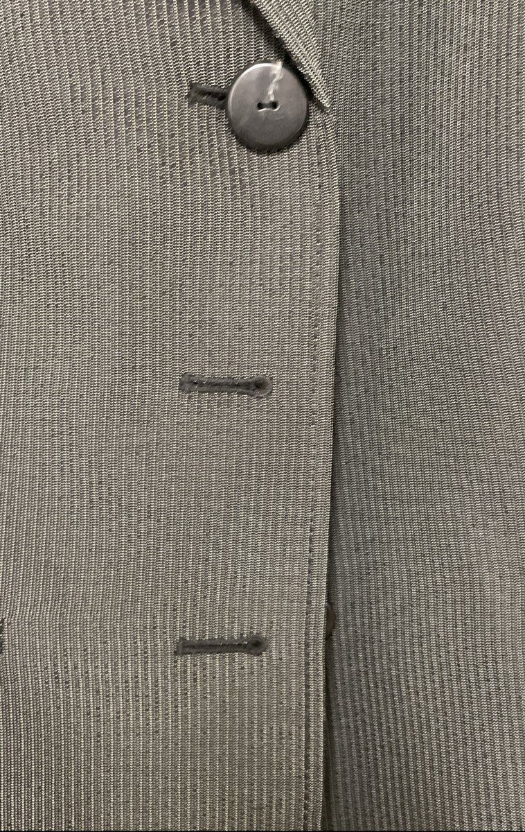 Evan-Picone Women's Dark Grey Pinstripe Blazer Jacket NWT Size 14P