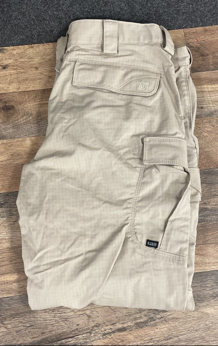 5.11 Tactical Men's Taclite Pro Cargo Pants Khaki Ripstop Sz 36x32