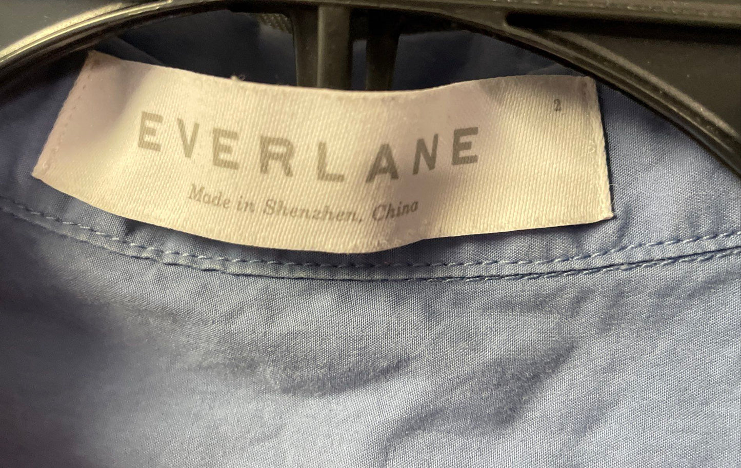 Everlane Women's Blue Cotton Oxford Button Down Shirt Sz 2
