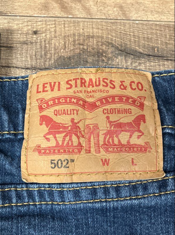 Levi's Men's 502 Regular Taper Blue Jeans Sz 44x29