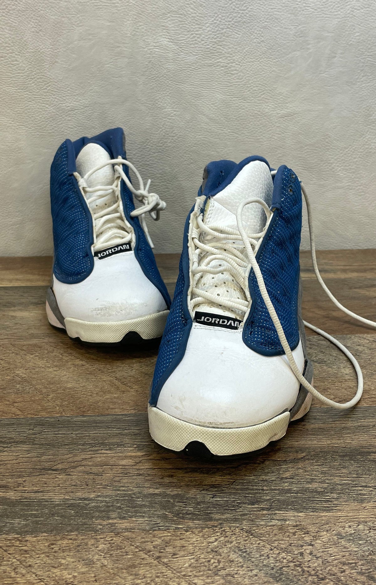 Nike Air Jordan 13 Retro Flint 2010 French Blue Grey White Size 6.5Y