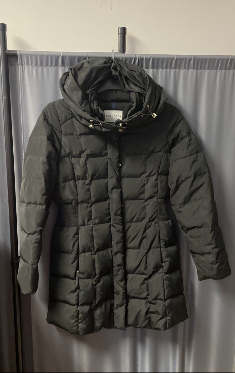 Cole Haan Signature Women's Black Down Puffer Jacket Sz S