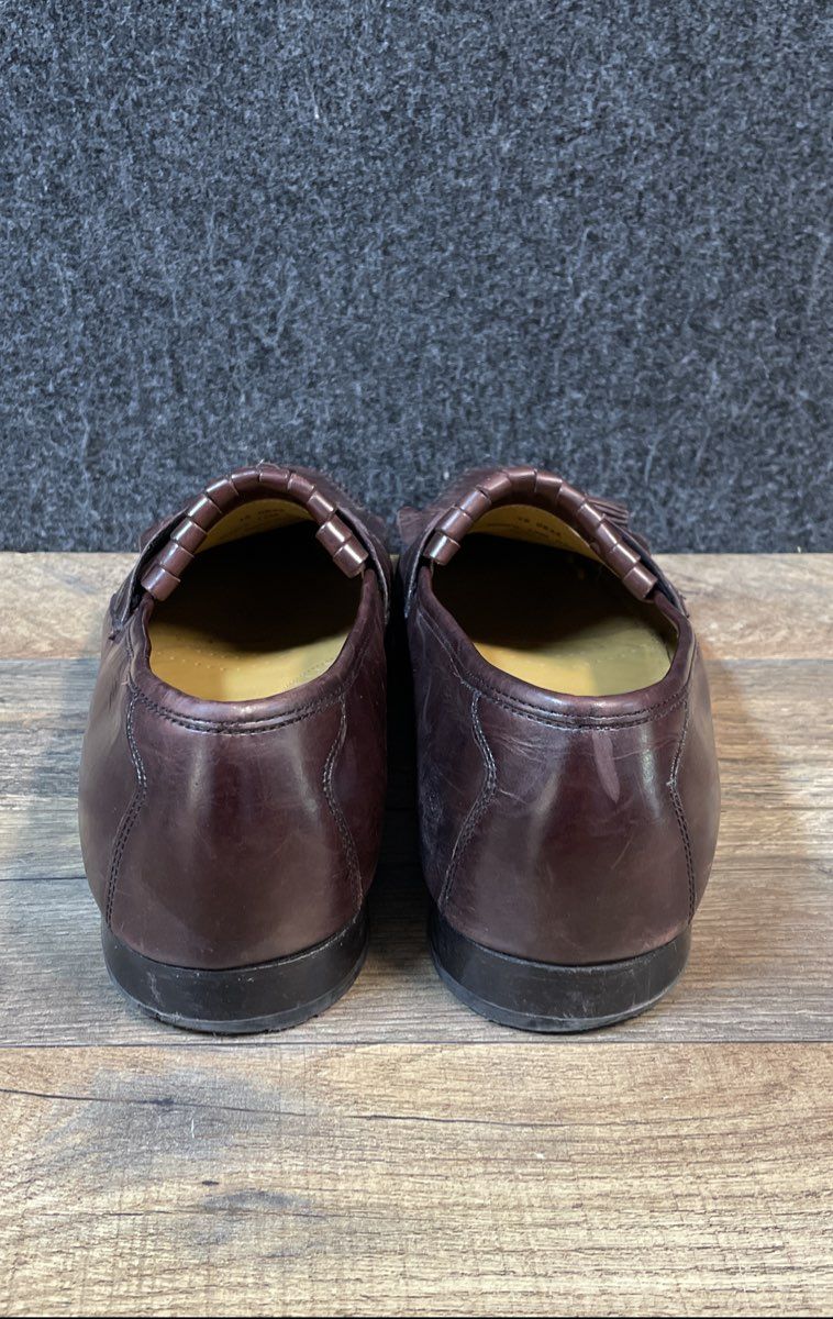 Johnston & Murphy Aristocraft Burgundy Leather Tassel Kiltie Loafers Size 12M