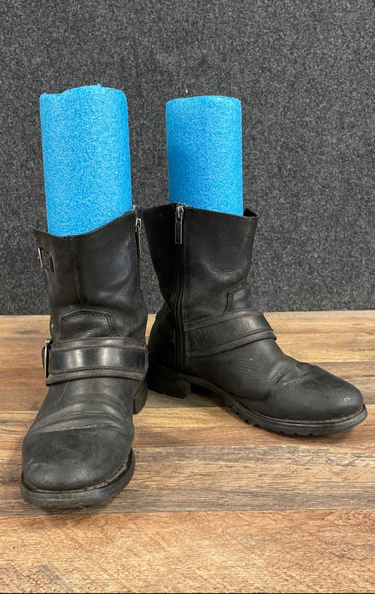 Harley-Davidson 84488 Black Leather Harness Motorcycle Boots Women's 9