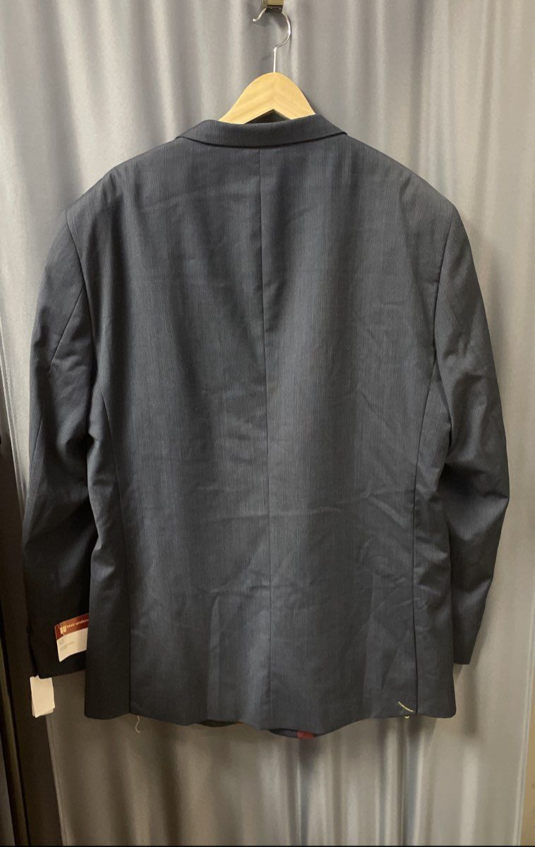 Blair Underwood Men's Blue 100% Wool Slim Fit Blazer Sport Coat NWT Sz 50L