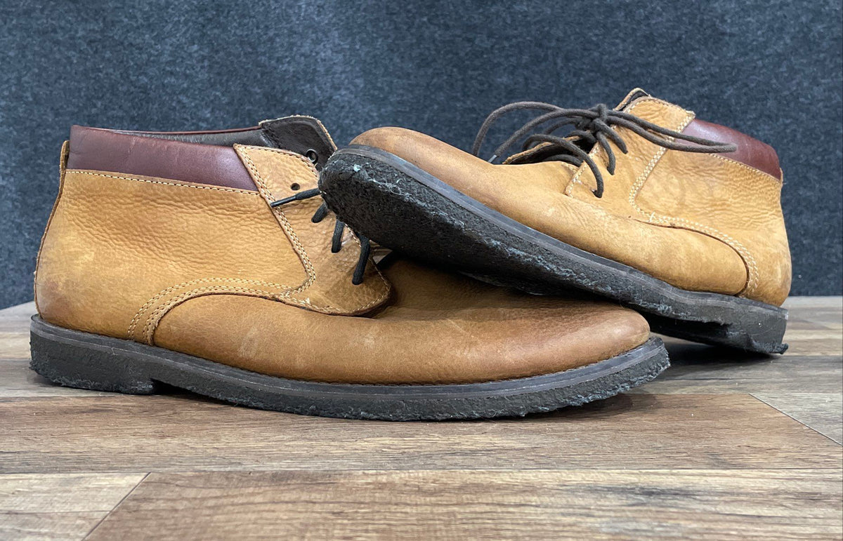 Johnston & Murphy Tan Leather Chukka Desert Boots Men's Size 10.5 M