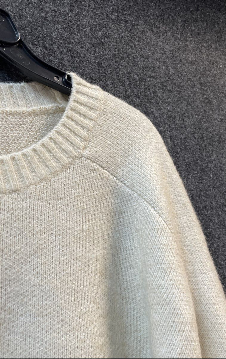 Cosmic Blue Love Women's The Starlet Crew Off-White Gold Star Sweater NWT Sz 3X