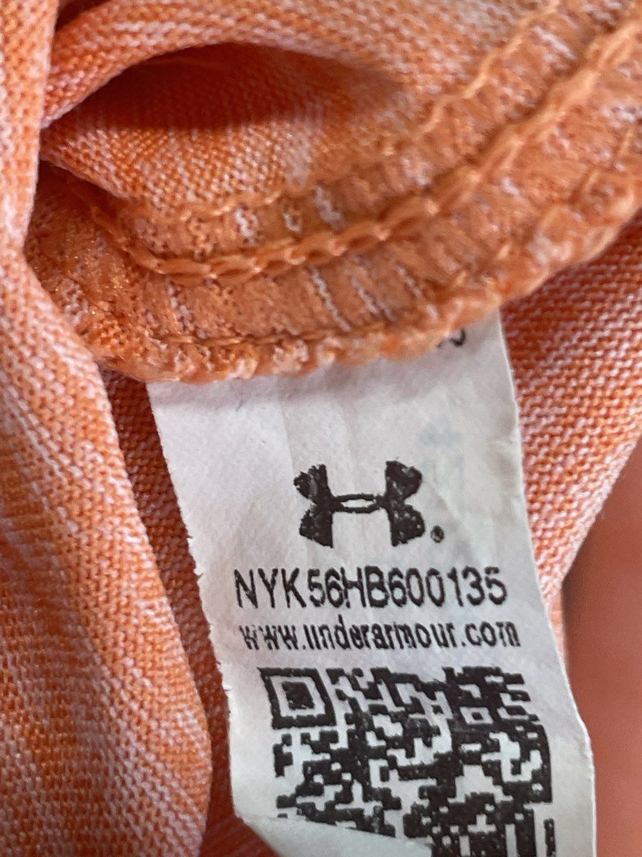 Under Armour Men's 1/4 Zip Long Sleeve HeatGear Loose Pullover Orange Heather XL