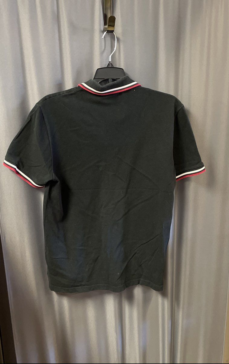 Lacoste Men's Black Shield Crest Logo Tipped Collar Cuffs Polo Shirt Sz 4