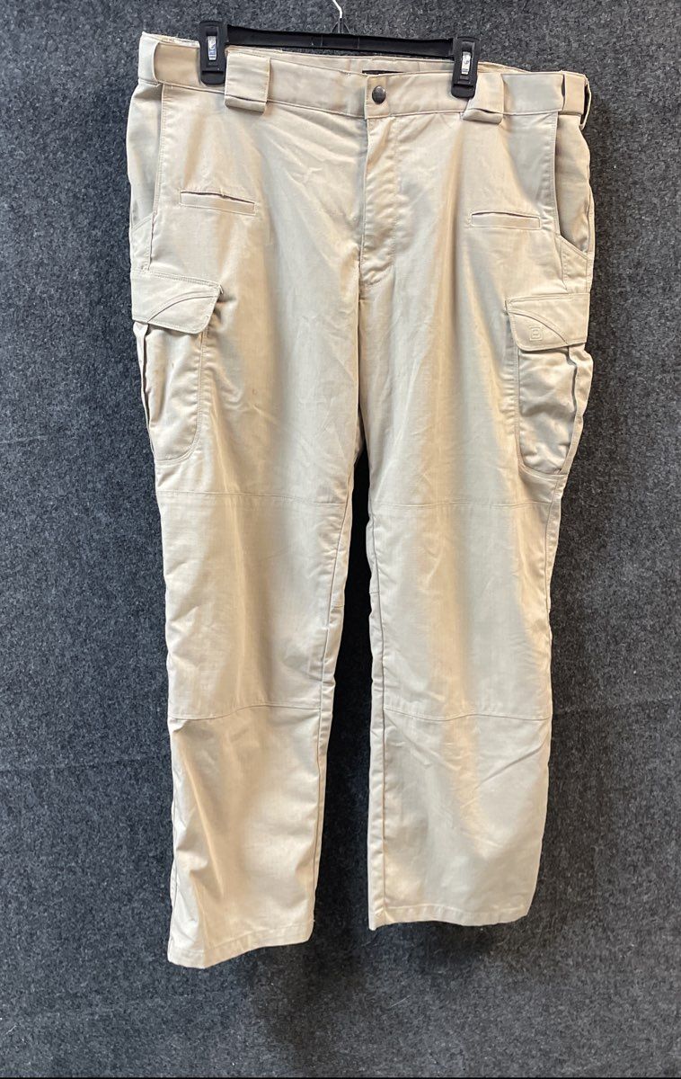 5.11 Tactical Men's Khaki Multi-Pocket Ripstop Cargo Pants Sz 38x30