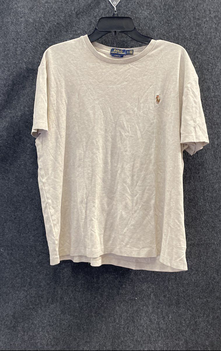 Polo Ralph Lauren Men's Grey Classic Fit Pony Logo Short Sleeve Tee Size L