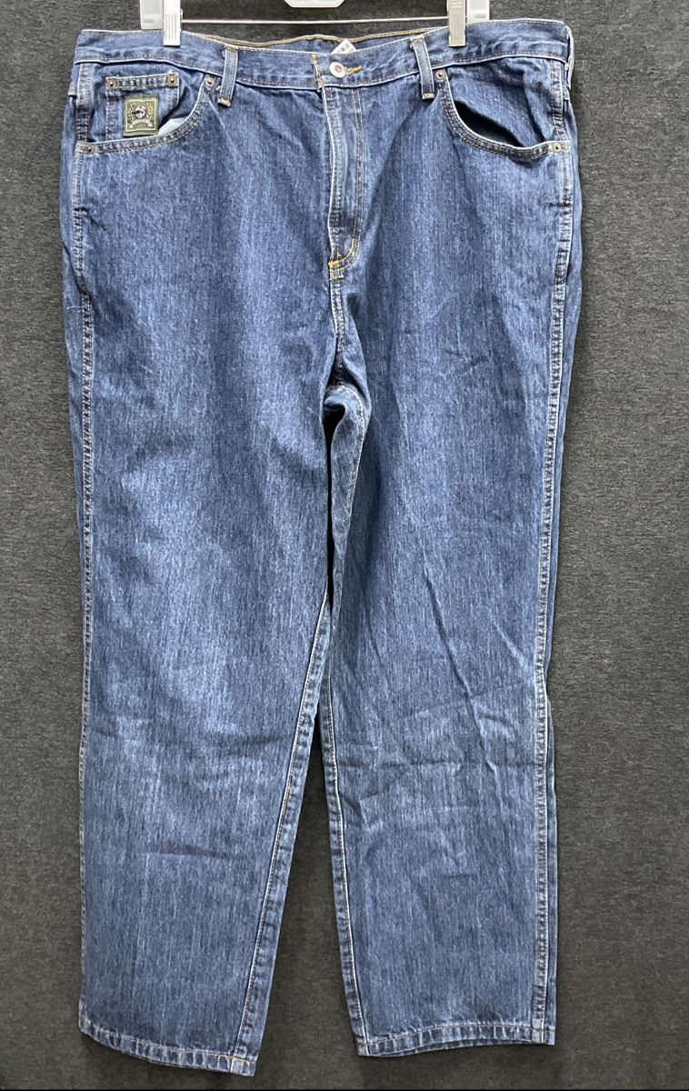 Cinch Men's Blue Black Label Relaxed Tapered Denim Jeans Sz 40x32