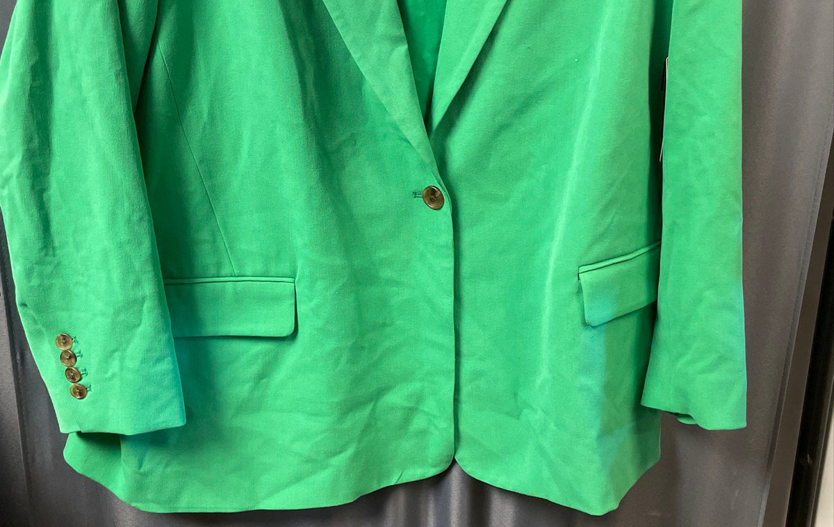 Halogen Women's Vivid Green Single Button Blazer NWT Sz 18W