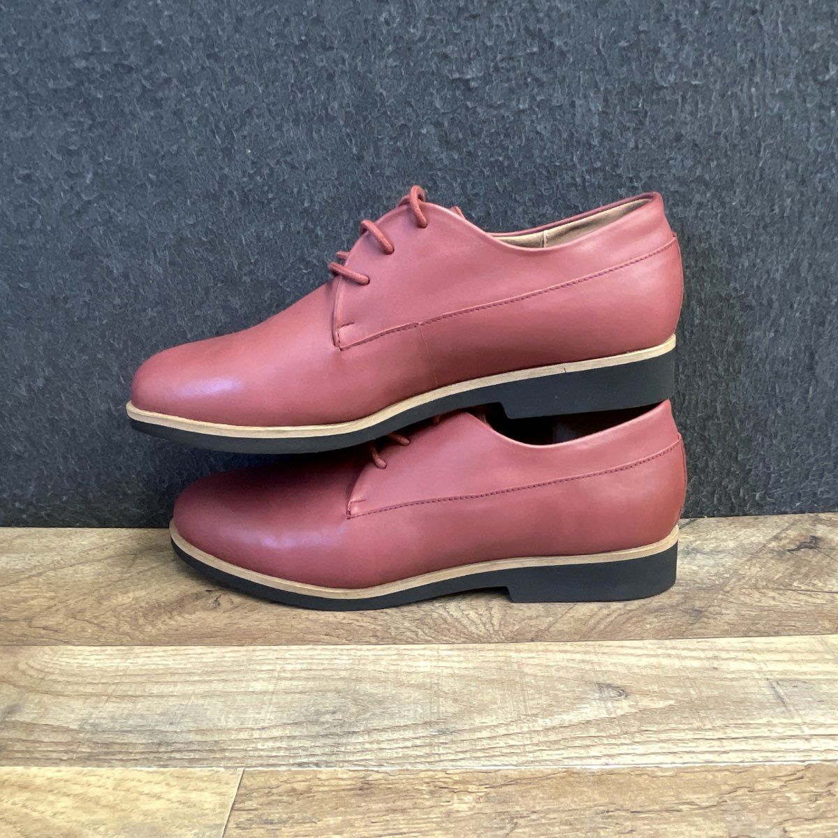 SoftWalk Willis Burgundy Dark Red Leather Lace Up Women's Oxford Shoes Size 8