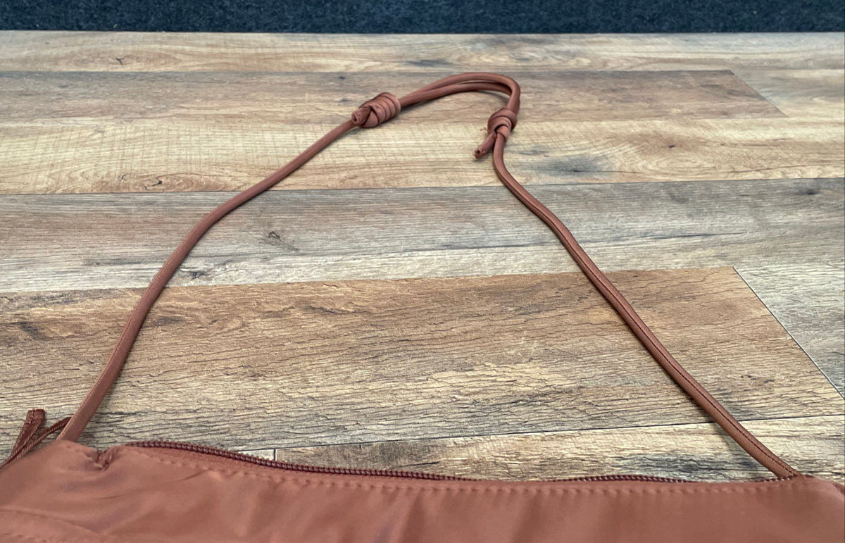 Vera Bradley Brown Microfiber Triple Compartment Crossbody Bag Purse