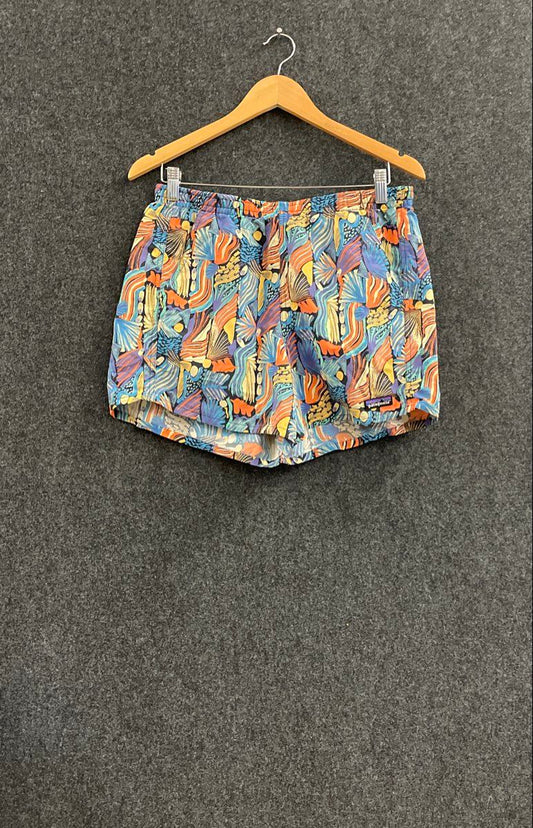 Patagonia Men's Abstract Multi-Color Graphic Print Baggies Shorts Sz M