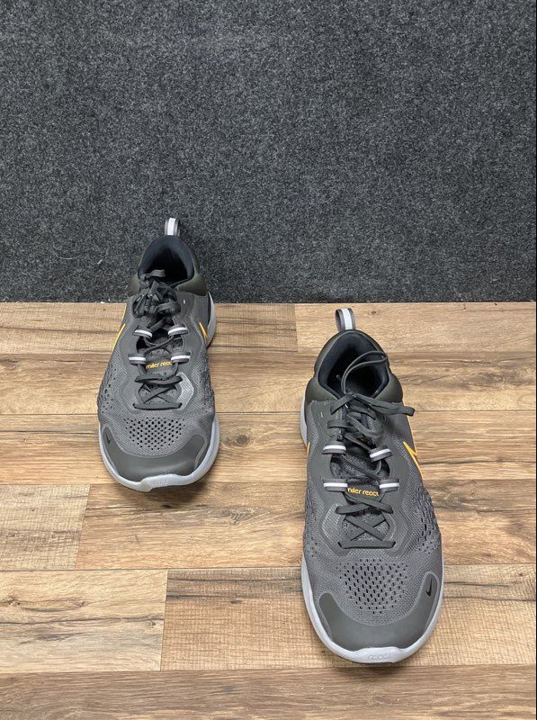 Nike React Miler 2 Grey University Gold Black Running Shoes Men's Size 14