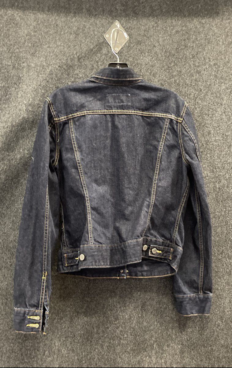 Lucky Brand Women's Dark Wash Cotton Denim Trucker Jacket Size L