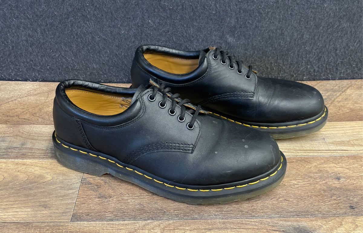 Dr. Martens 8053 Black 5-Eye Padded Collar Shoes Men's Size 10