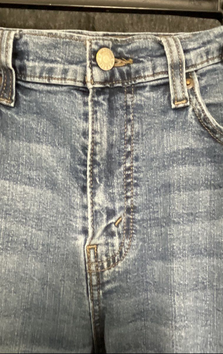 Signature by Levi Strauss Men's Slim Jeans Light Wash Distressed Sz 34x34