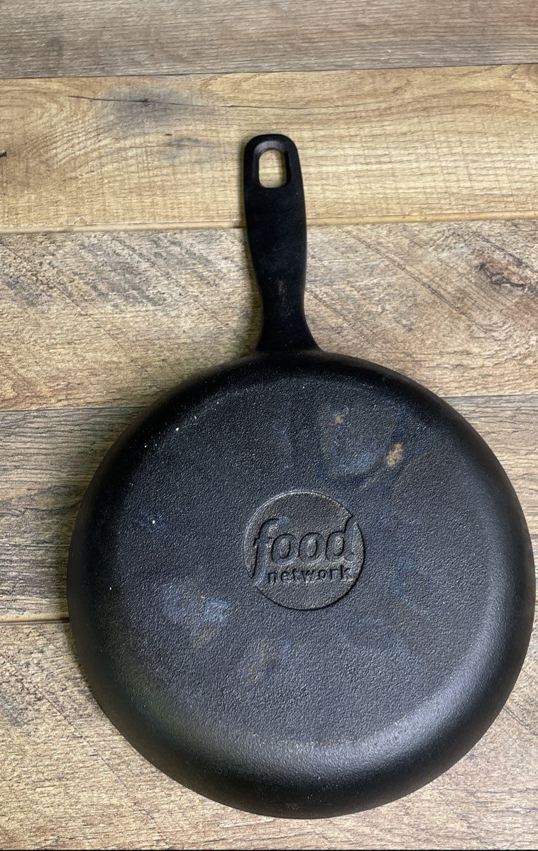 Food Network 8-Inch Cast Iron Skillet Modern Pre-Seasoned Cookware