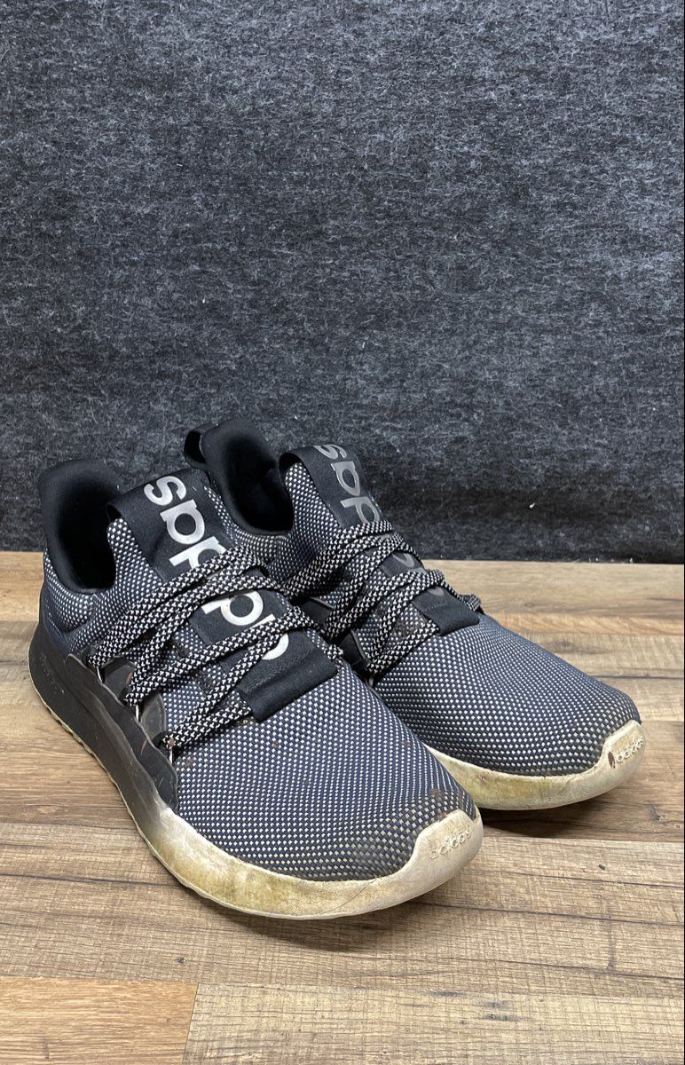 Adidas Lite Racer Adapt 5 Grey Black Men's Slip On Running Shoes Size 12