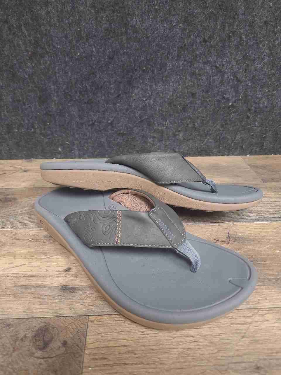 Cobian Sumo Sato Grey Charcoal Comfort Thong Flip Flop Sandals Size 9