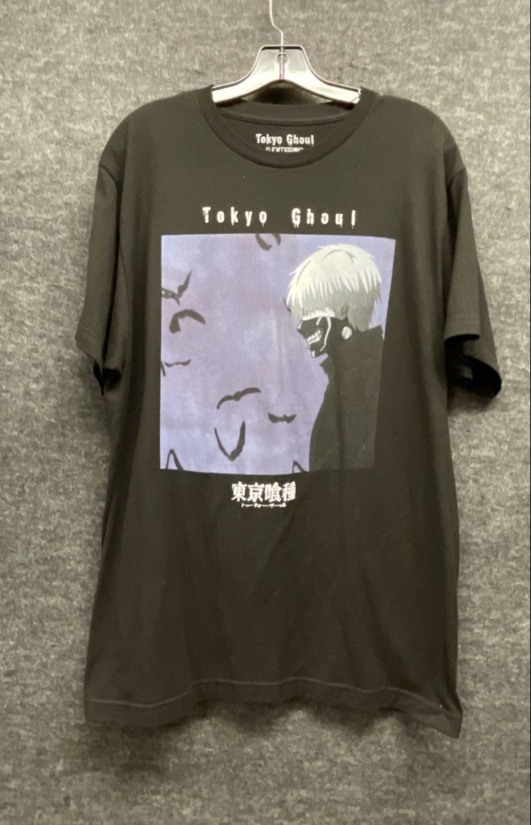 Funimation Tokyo Ghoul Men's Black Anime Graphic T-Shirts Ken Kaneki Lot 2 Sz L