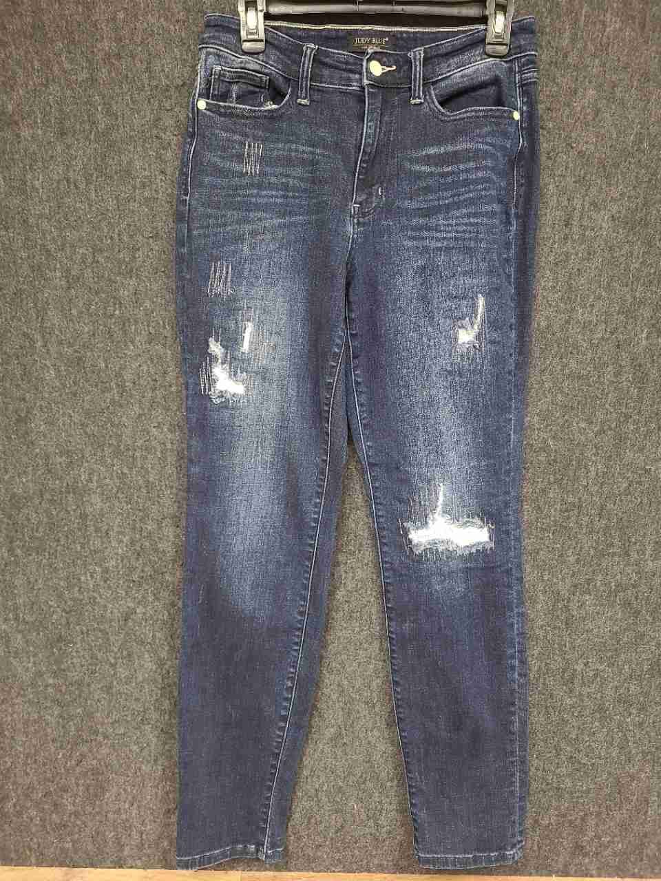 Judy Blue Women's Distressed Boyfriend Fit Dark Wash Jeans Size 9/29 JB82478DK